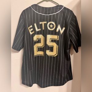 Elton John men’s small baseball jersey. Like new.